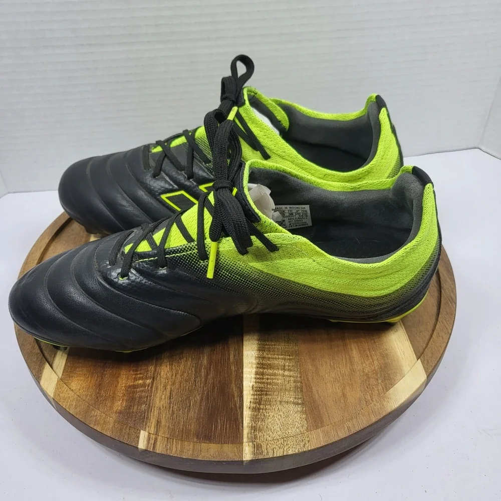 Adidas Copa 19.3 FG Soccer Cleats Men's 5.5 Black Solar Yellow Leather‎ D98092